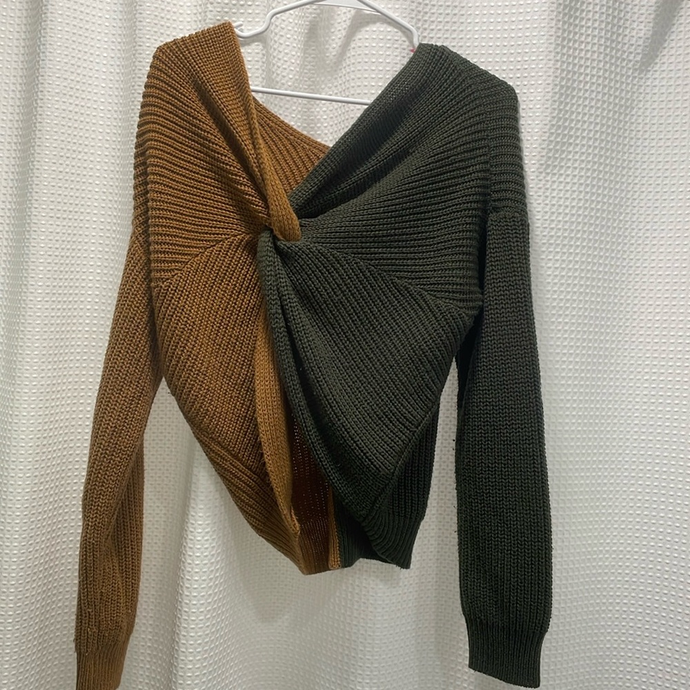 Multicolor Knot Sweater